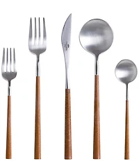 Costa Nova Mito Collection 5-Piece Place Setting Stainless Steel Flatware Set