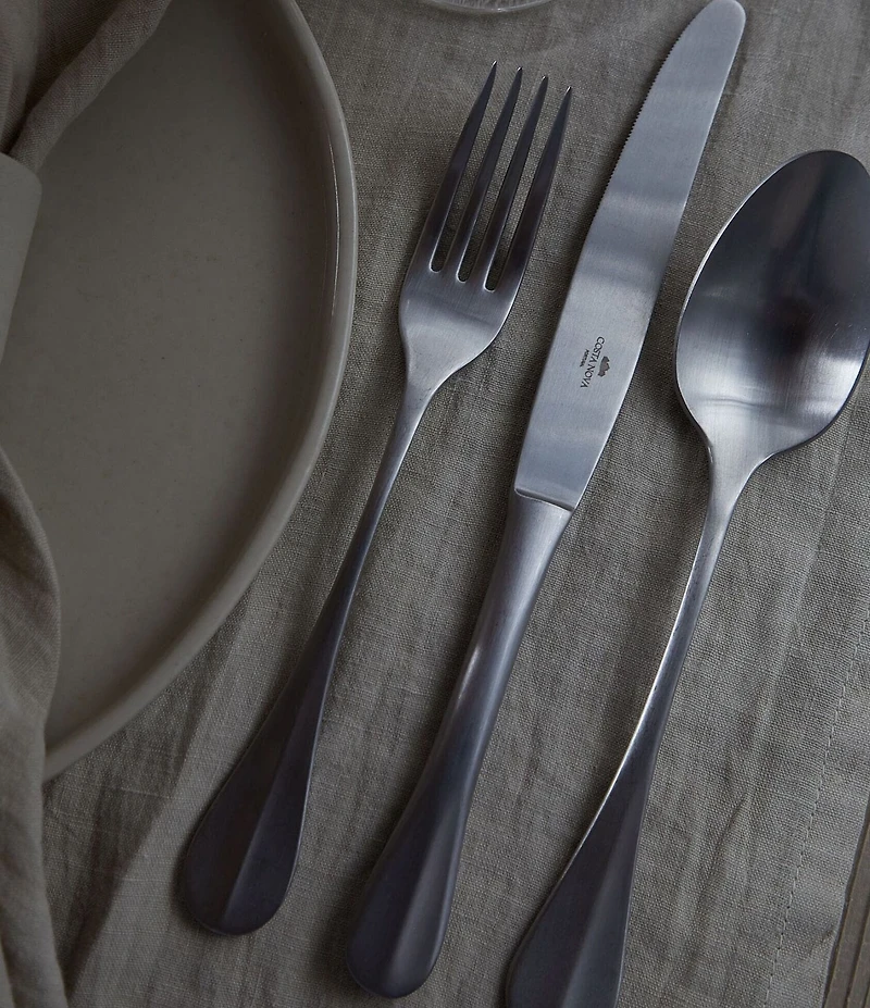 Costa Nova Nau Collection Brushed 5-Piece Stainless Steel Flatware Set