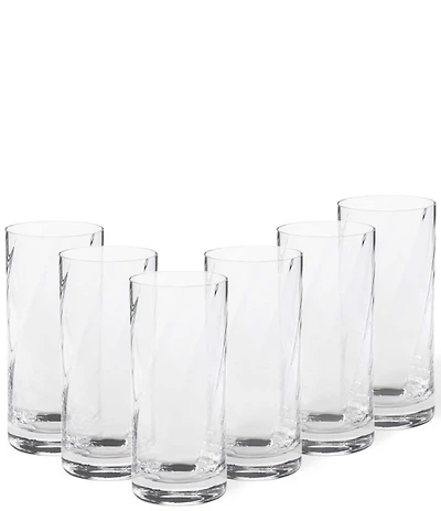Costa Nova Ottica Highball Glasses, Set of 6