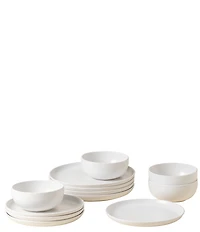 Costa Nova Pacifica Collection 12-Piece Dinnerware Set with Cereal Bowl