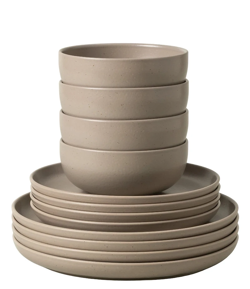 Costa Nova Pacifica Collection 12-Piece Dinnerware Set with Cereal Bowl