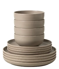 Costa Nova Pacifica Collection 12-Piece Dinnerware Set with Cereal Bowl