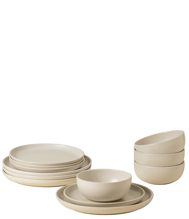 Costa Nova Pacifica Collection 12-Piece Dinnerware Set with Cereal Bowl