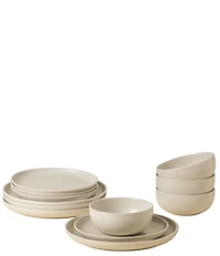Costa Nova Pacifica Collection 12-Piece Dinnerware Set with Cereal Bowl