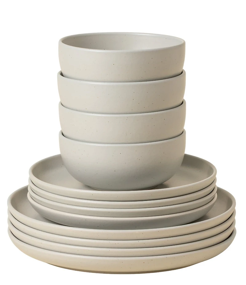 Costa Nova Pacifica Collection 12-Piece Dinnerware Set with Cereal Bowl