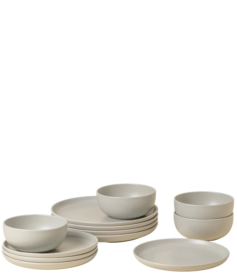 Costa Nova Pacifica Collection 12-Piece Dinnerware Set with Cereal Bowl