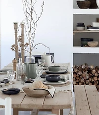 Costa Nova Pacifica Collection 12-Piece Dinnerware Set with Cereal Bowl