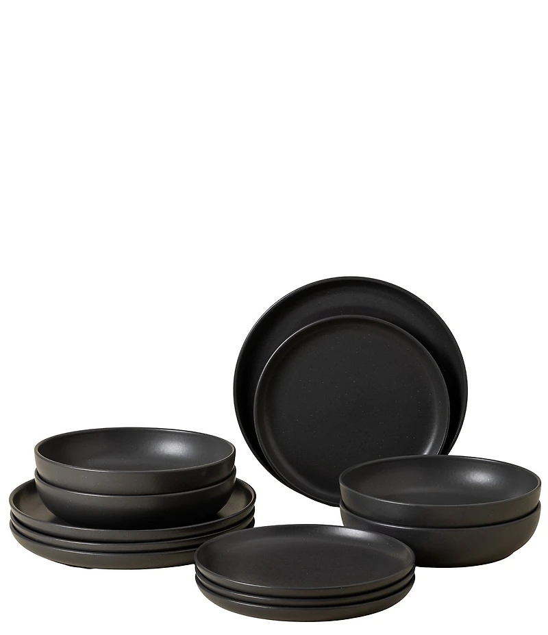 Costa Nova Pacifica Collection 12-Piece Dinnerware Set with Pasta Bowl