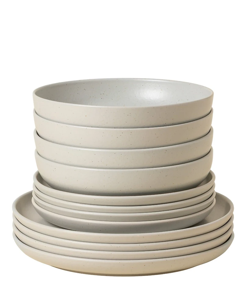 Costa Nova Pacifica Collection 12-Piece Dinnerware Set with Pasta Bowl