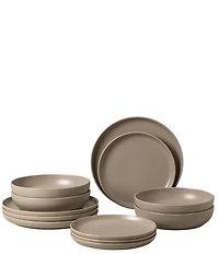 Costa Nova Pacifica Collection 12-Piece Dinnerware Set with Pasta Bowl