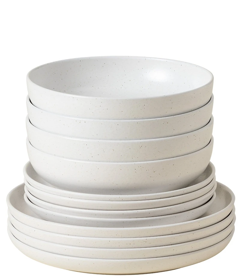 Costa Nova Pacifica Collection 12-Piece Dinnerware Set with Pasta Bowl