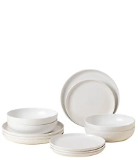 Costa Nova Pacifica Collection 12-Piece Dinnerware Set with Pasta Bowl