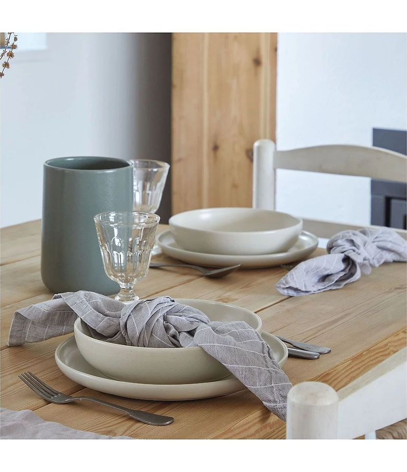 Costa Nova Pacifica Collection 12-Piece Dinnerware Set with Pasta Bowl