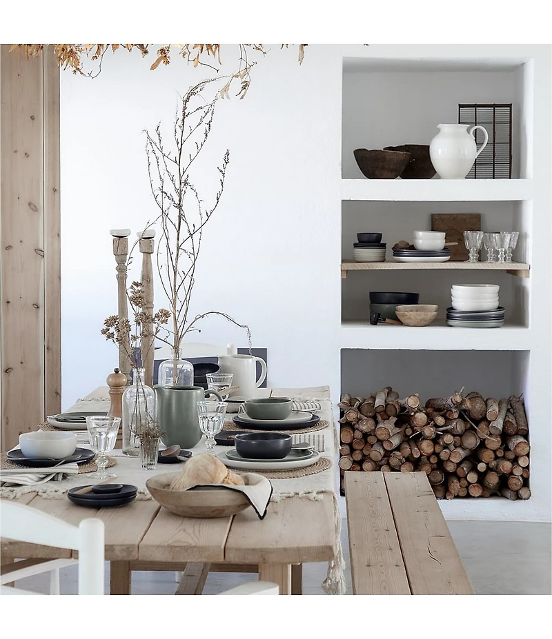 Costa Nova Pacifica Collection 12-Piece Dinnerware Set with Pasta Bowl