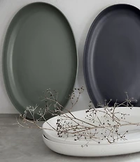 Costa Nova Pacifica Collection Oval Platter - 16#double;