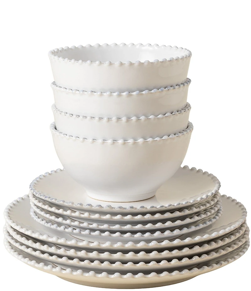 Costa Nova Pearl Collection 12-Piece Place Setting with Cereal Bowl
