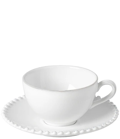 Costa Nova Pearl Collection Tea Cup and Saucer, Set of 6
