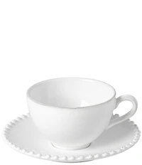 Costa Nova Pearl Collection Tea Cup and Saucer, Set of 6