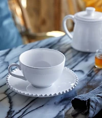 Costa Nova Pearl Collection Tea Cup and Saucer, Set of 6