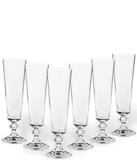 Costa Nova Riva Footed Flute Glasses, Set of 6