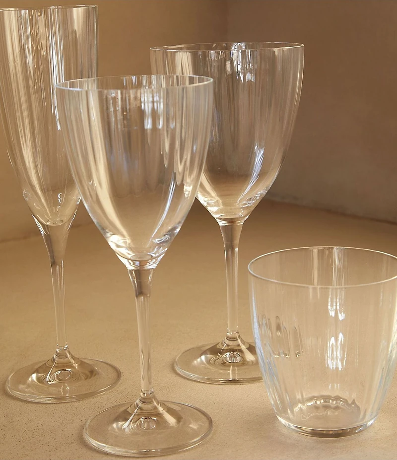 Costa Nova Sensa Clear Flute Glasses, Set of 6