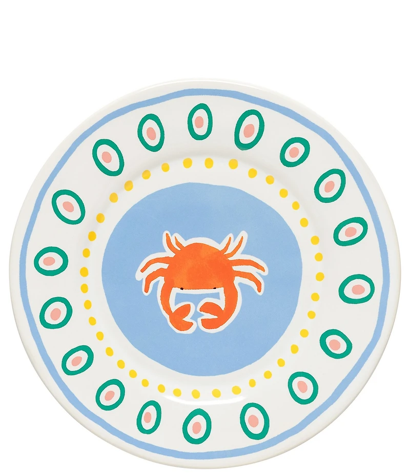 Costa Nova Summer Bliss Collection Crab Salad Plates, Set Of 4