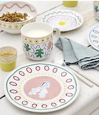 Costa Nova Summer Bliss Collection Guppy Fish Salad Plates, Set Of 4