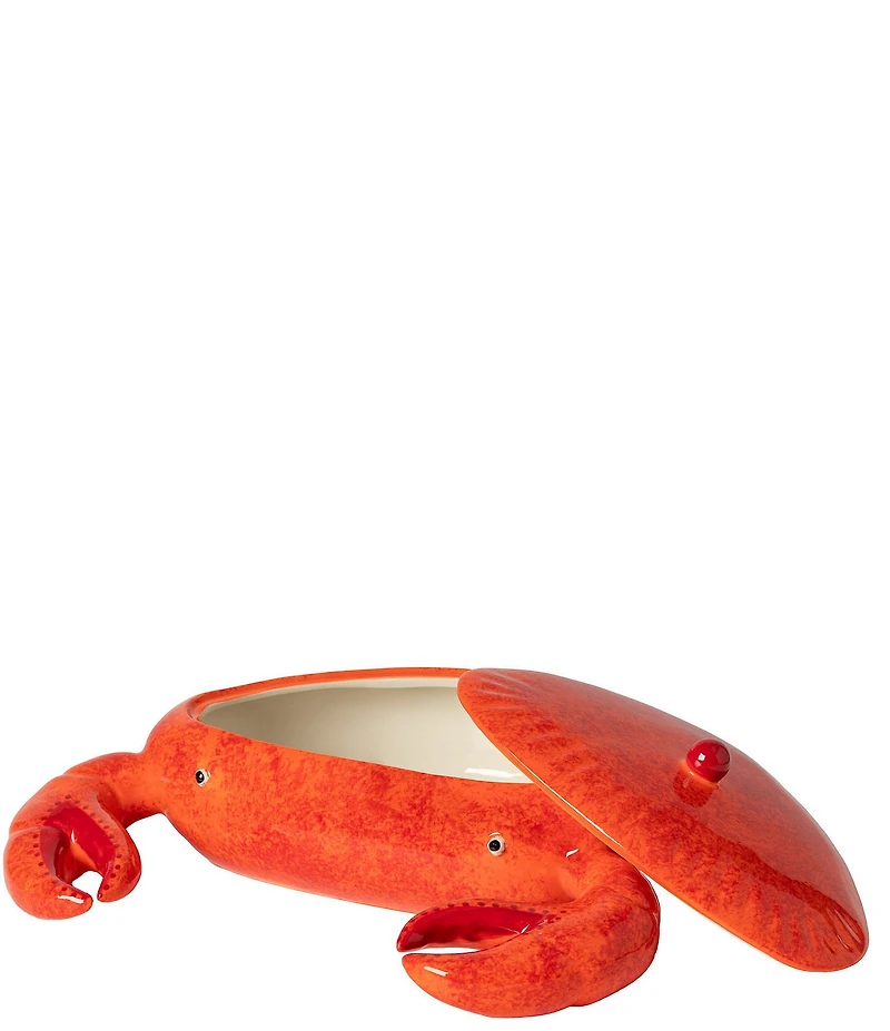 Costa Nova Summer Bliss Collection Crab Faience Centerpiece Storage Jar