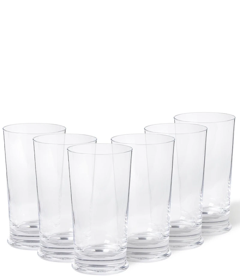 Costa Nova Terrazza Clear Highball Glasses, Set of 6