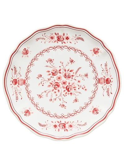Costa Nova Vila Collection Vintage Inspired Floral Motif Appetizer Plates, Set of 6