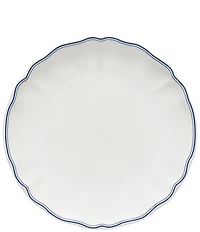Costa Nova Vila Collection Scalloped Trim Dinner Plates, Set of 6