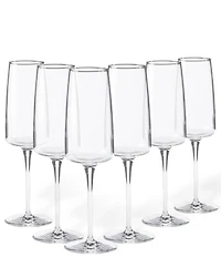 Costa Nova Vine Flute Glasses, Set of 6