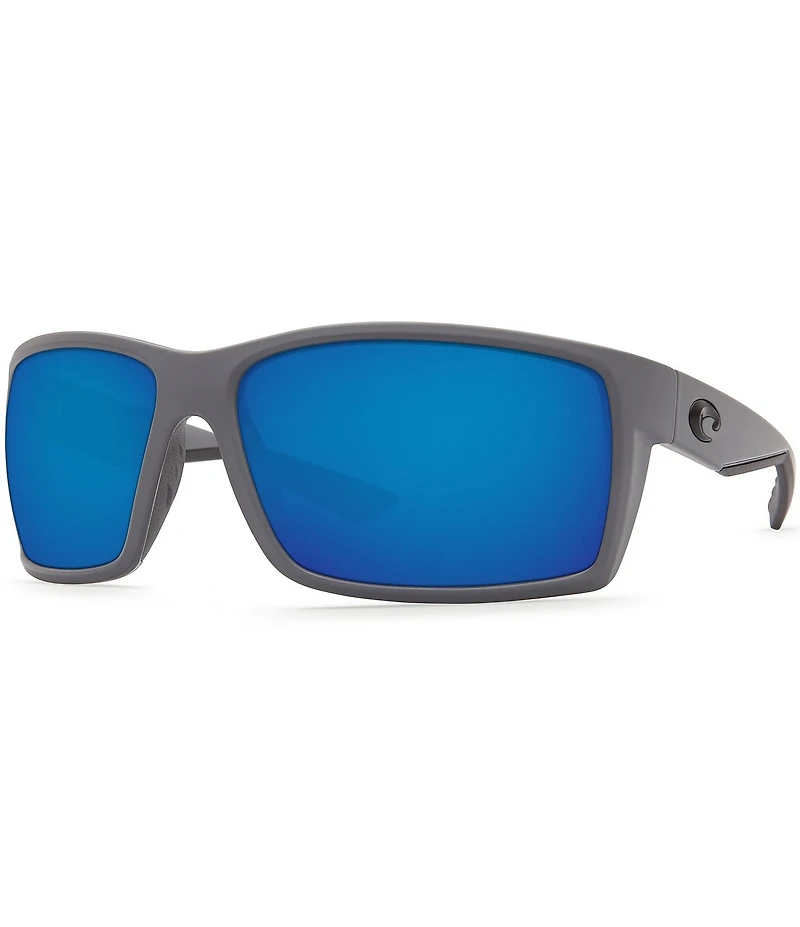 Costa Reefton Blackout Polarized Mirrored Rectangle Sunglasses