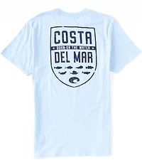 Costa Shield Graphic Short Sleeve Heathered T-Shirt