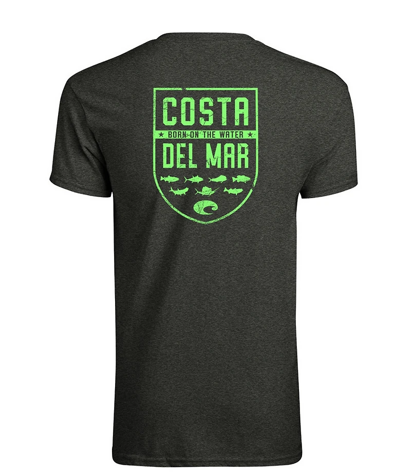 Costa Shield Graphic Short-Sleeve Heathered T-Shirt