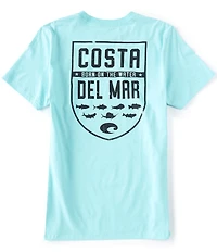 Costa Shield Graphic Short-Sleeve Heathered T-Shirt