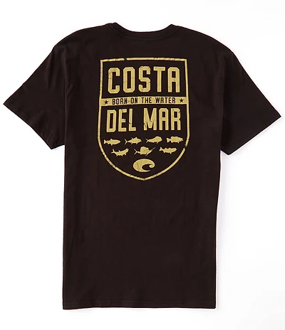 Costa Shield Graphic Short-Sleeve Heathered T-Shirt