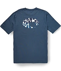 Costa Short Sleeve Animal Print #double;C#double; Wave T-Shirt