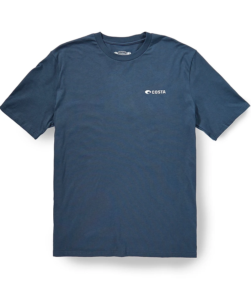 Costa Short Sleeve Animal Print #double;C#double; Wave T-Shirt