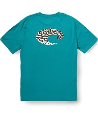 Costa Short Sleeve Leopard #double;C#double; Wave T-Shirt