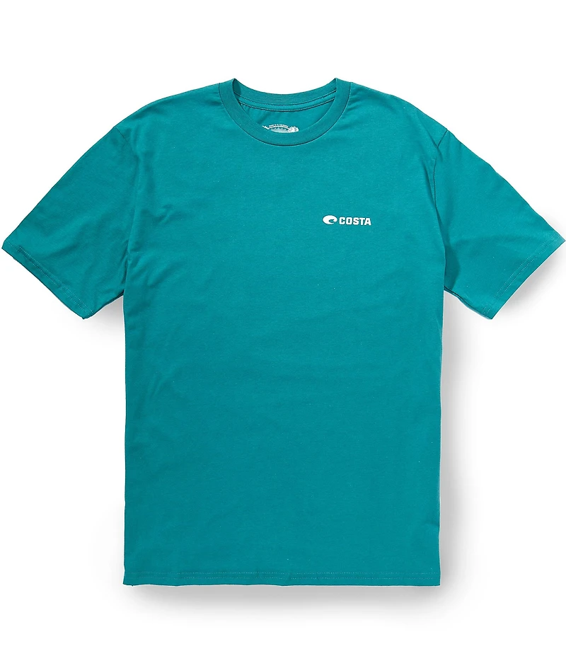 Costa Short Sleeve Leopard #double;C#double; Wave T-Shirt
