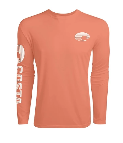 Costa Tech Core Long Sleeve Performance Rashguard Crew Shirt