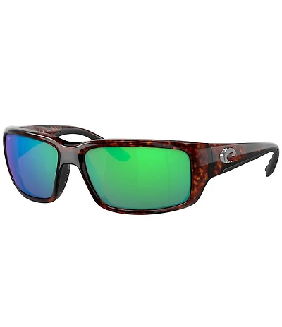 Costa Unisex Fantail Rectangle Tortoise Polarized Sunglasses