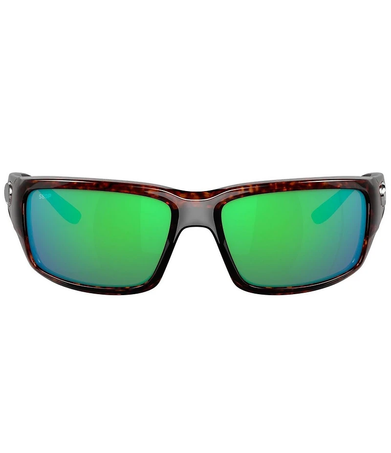 Costa Unisex Fantail Rectangle Tortoise Polarized Sunglasses