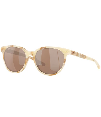 Costa Women's 6S2008 Isla 54mm Round Polarized Sunglasses