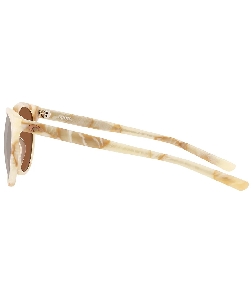 Costa Women's 6S2008 Isla 54mm Round Polarized Sunglasses