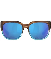 Costa Women's 6S9004 Waterwoman 2 Tortoise 58mm Square Polarized Sunglasses