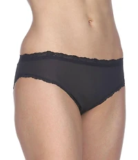 Cotillion Nylon Lace-Trim Bikini Panty