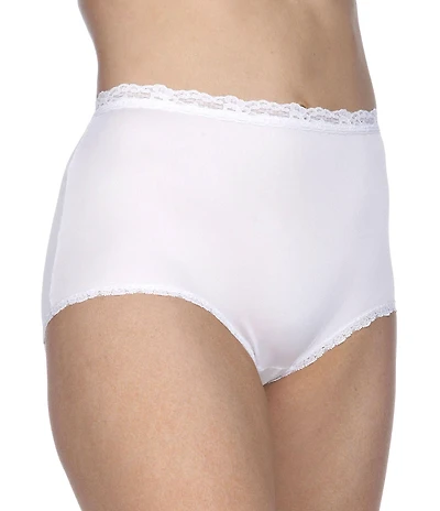 Cotillion Nylon Lace-Trim Brief