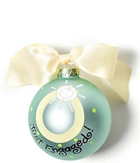 Coton Colors Engaged Ornament with White Stand